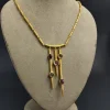 24k Gold Rustic Bar Pendant Necklace, Gold Rod Necklace, Tourmaline Necklace Pendant, Handmade Jewelry